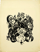 Johannes Itten, Komposition, 1919, Lithographie, 59,6 x 47 cm, Dr. Helmut und Constanze Meyer Kunststiftung